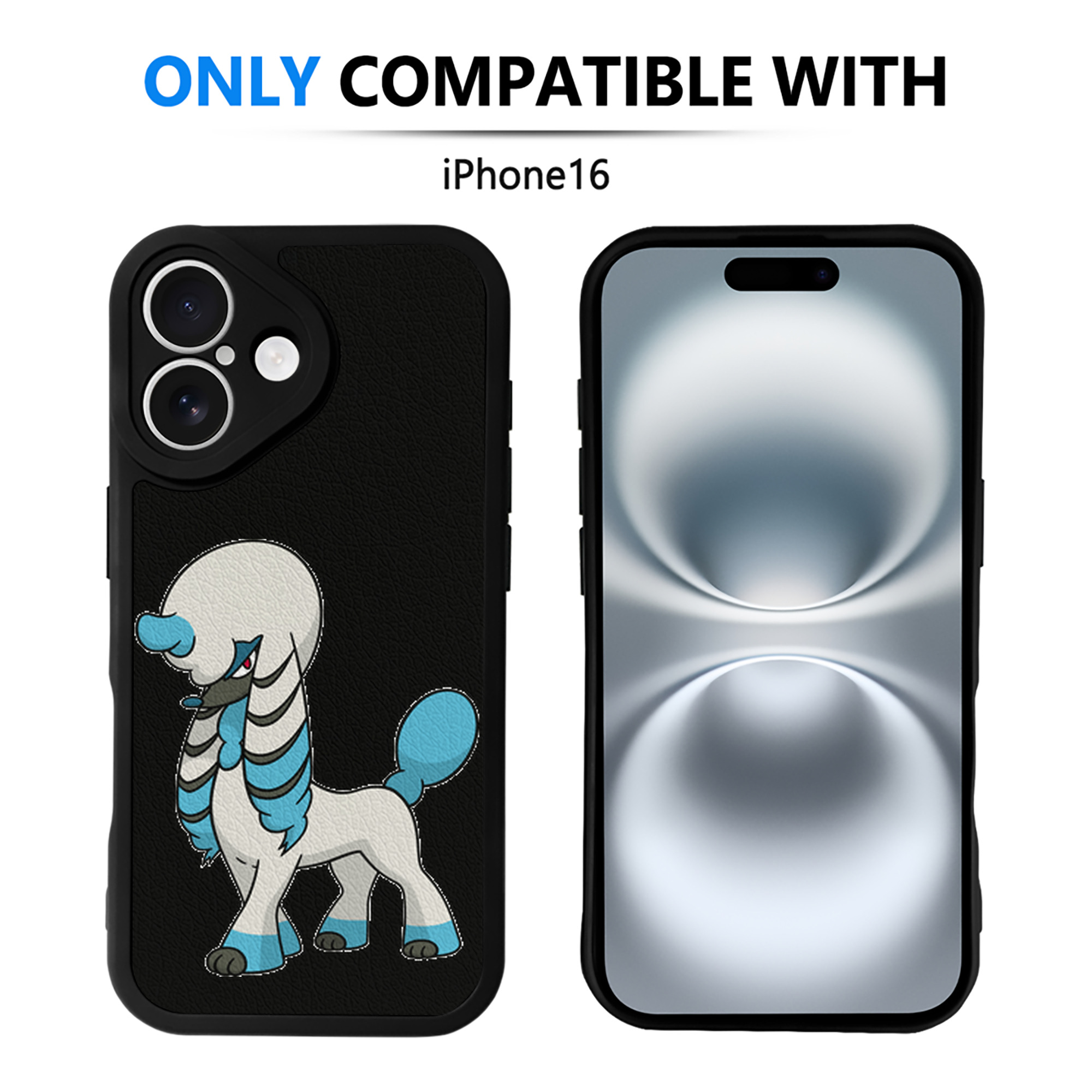 （画像用） ポケットモンスター Pokémon 【iPhone 16シリーズ対応】シリコンスマホケース（レザー調） 材質：シリコン